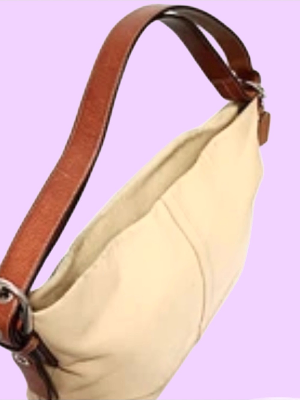 Coach Legacy East West Y2K Beige Leather 2-Way Crossbody Shoulder Bag - Picture 2 of 6